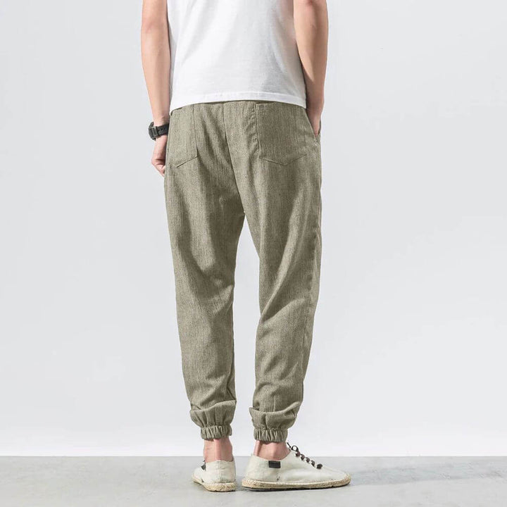 Comodi pantaloni harem da uomo in cotone e lino - ultra morbidi e traspiranti per un comfort ottimale