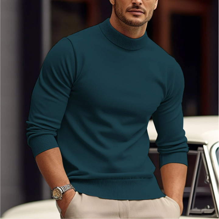 Elegante maglione da uomo in morbido e accogliente cotone - eleganza e comfort per tutti i giorni