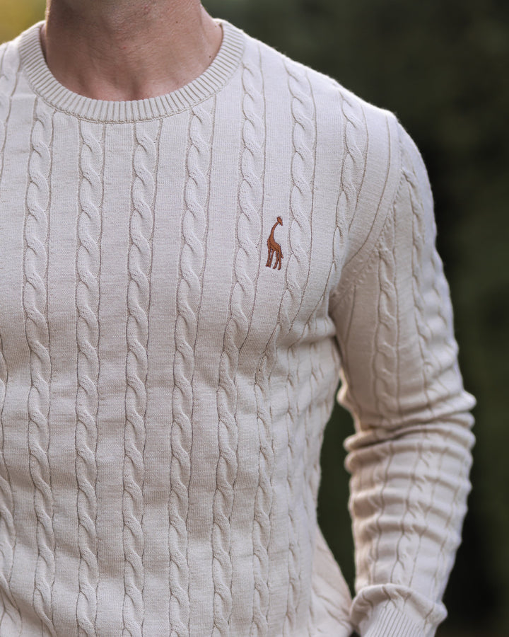 Elegante maglione da uomo in maglia di cotone - eleganza e comfort senza tempo