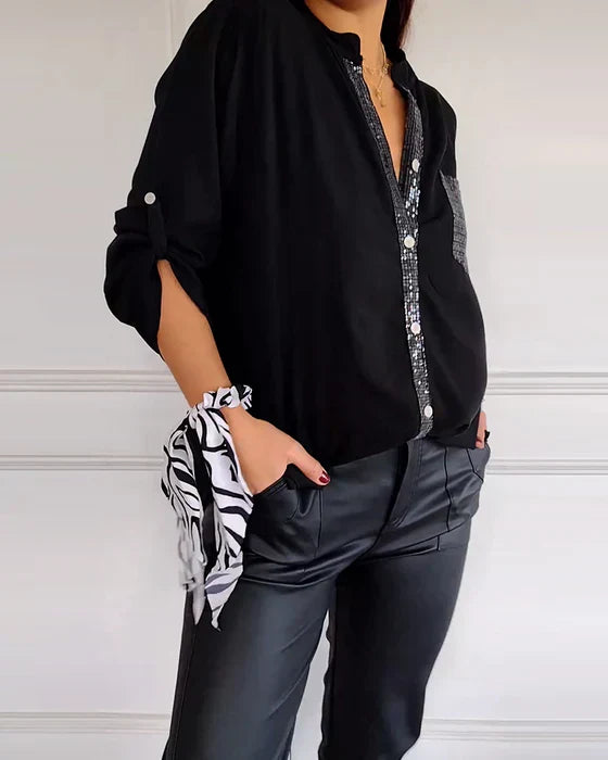 <div>Novalee - Blusa Glamour Elegante</div>