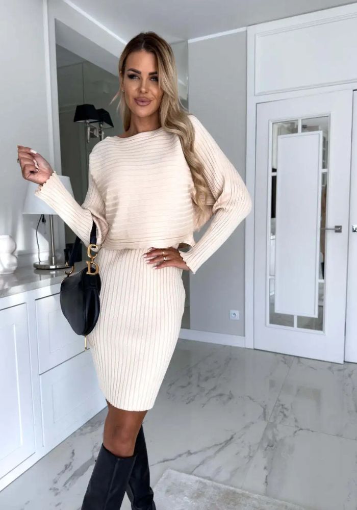 Chic Alicia - Set van 2 Gebreide Mini Jurken