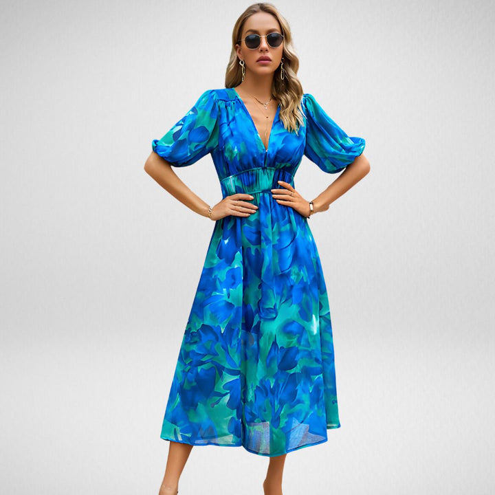 Corina™ - Abito Eleganza senza tempo con scollo a V