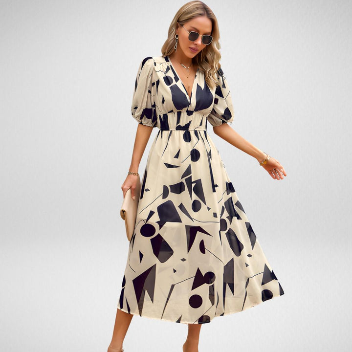 Corina™ - Abito Eleganza senza tempo con scollo a V