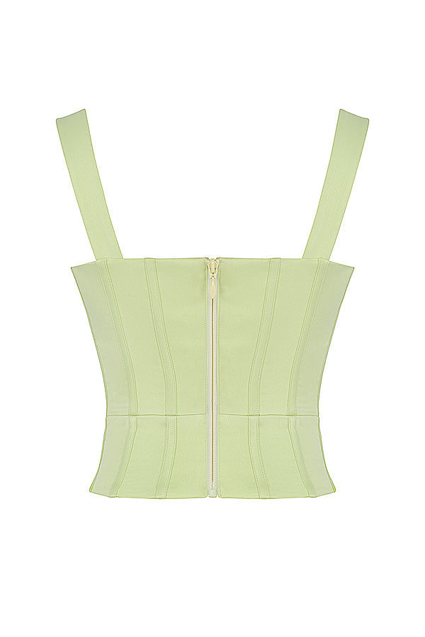 Helisara - Elegante Zwarte Satijnen Corset voor een Verleidelijk Silhouet