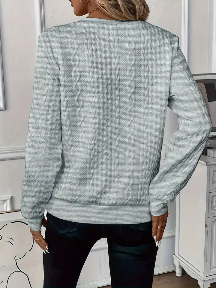 Stefania™  - Maglione con cerniera di tendenza