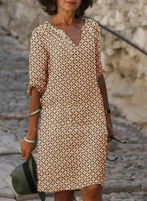 Karine – Elegante en Luchtige Midi Jurk voor elke Gelegenheid