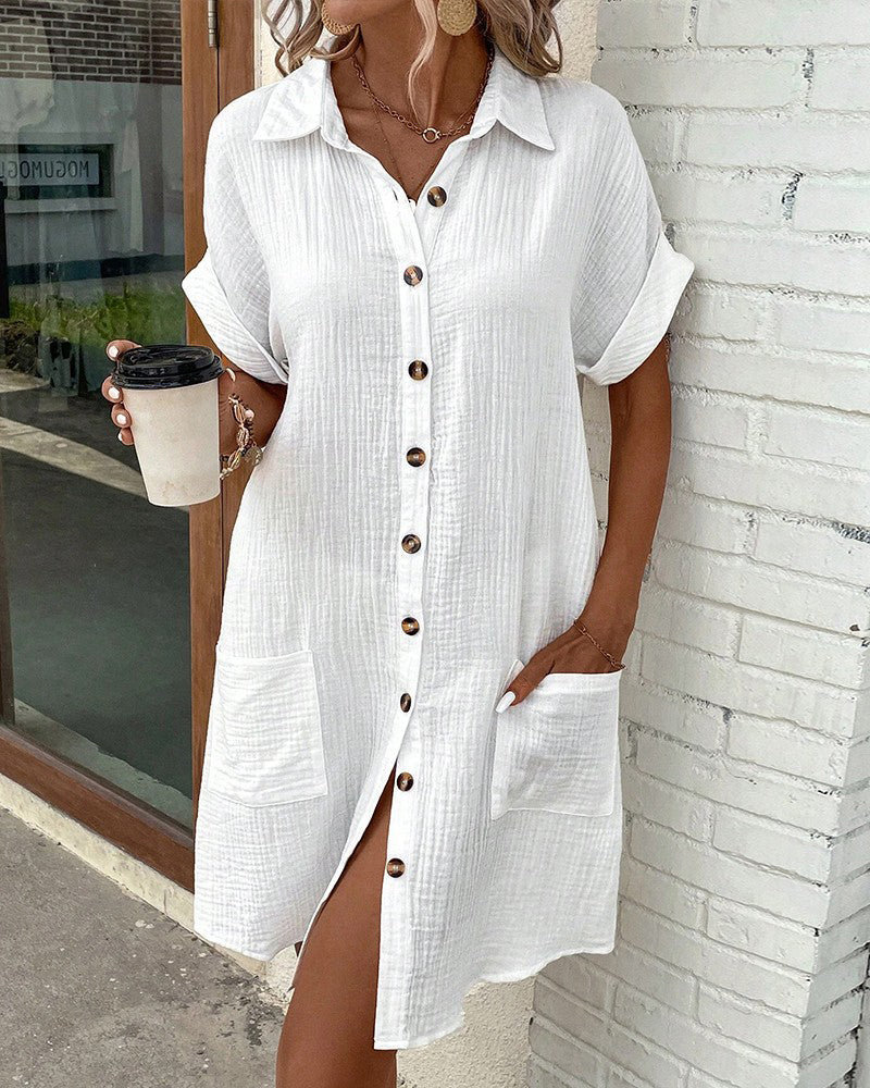 L'elegante abito camicia Emilia™ unisce un comfort eccezionale a uno stile unico!