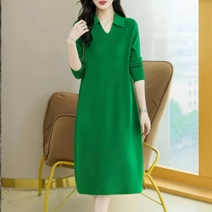 Zariah | Abito Midi In Maglia Elegante per un Look Raffinato