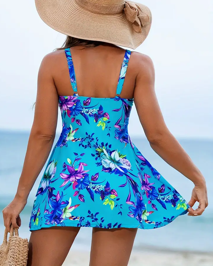 Feike | Elegante costume da bagno con stampa a fiori tropicali per un look elegante