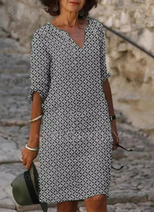 Karine – Elegante en Luchtige Midi Jurk voor elke Gelegenheid
