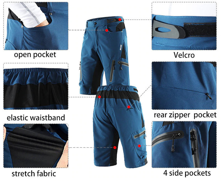 Pantaloncini da ciclismo da uomo per avventure all'aperto - comfort e prestazioni per ogni chilometro CyclingShorts