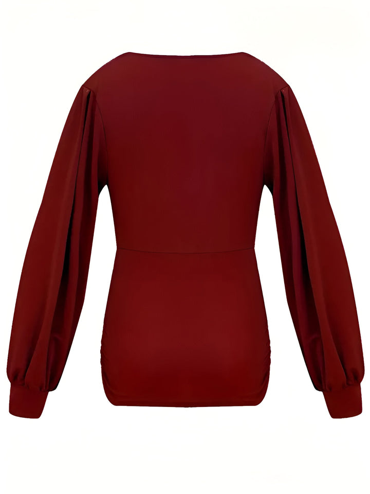 Caylee - Elegante Casual Blouse met Speelse Lantaarnmouwen