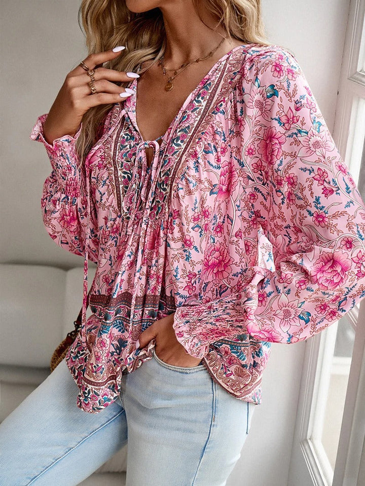 Nynke - Blusa Fiori Raggiante per le Giornate Estive