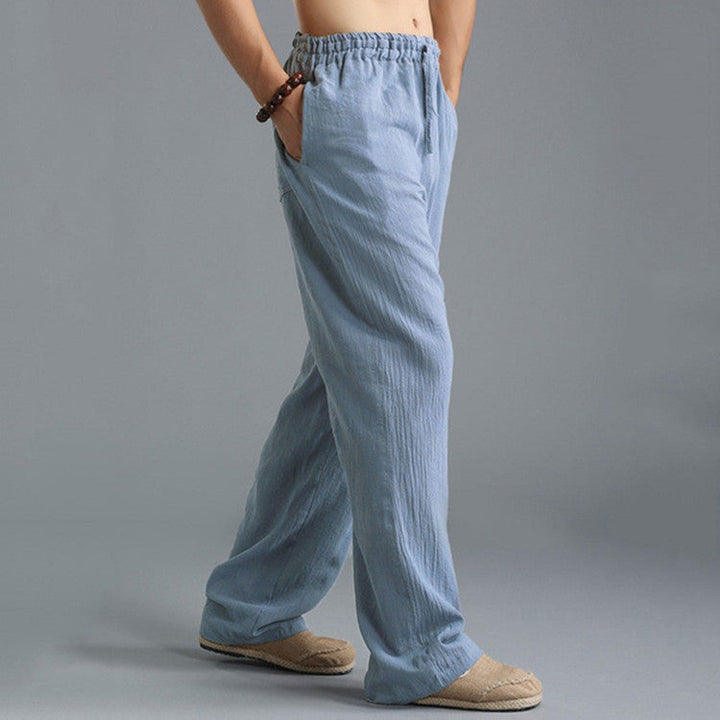 Luchtige Wijde Broek van Katoen en Linnen voor een Comfy Stijl