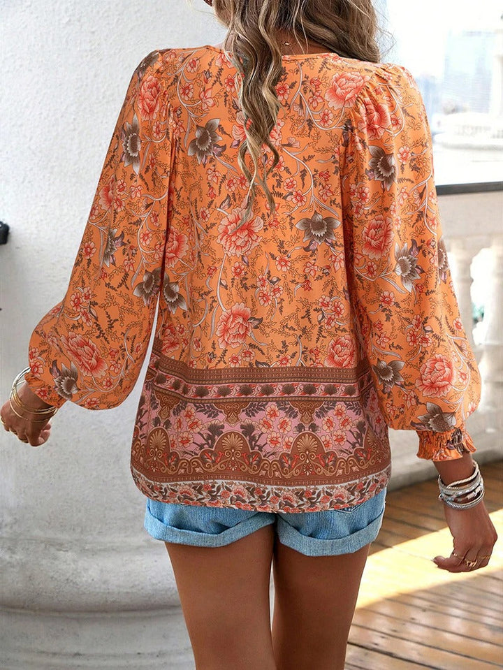 Nynke - Blusa Fiori Raggiante per le Giornate Estive