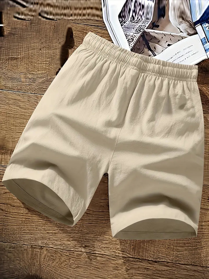 Eleganti pantaloncini estivi da uomo con cordoncino regolabile e struttura morbida e confortevole per ogni uomo