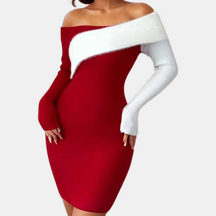 Sylvana - Stijlvolle Bodycon Mini Jurk met Eén Schouder voor een Verleidelijk Uiterlijk