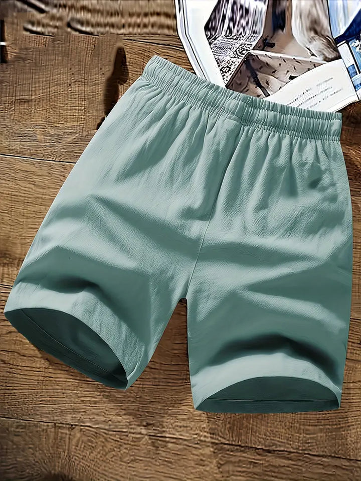Eleganti pantaloncini estivi da uomo con cordoncino regolabile e struttura morbida e confortevole per ogni uomo