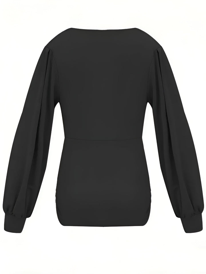Caylee - Elegante Casual Blouse met Speelse Lantaarnmouwen