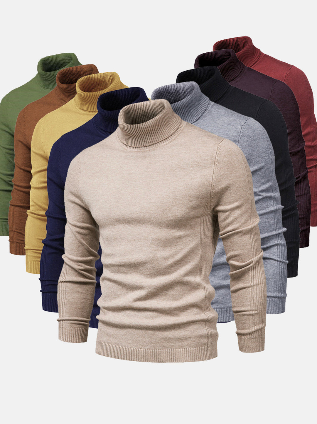Confortevole maglione dolcevita lavabile da uomo - stile e comfort per tutti i giorni
