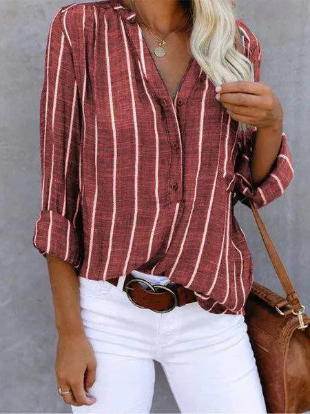Lotte - Stijlvolle Gestreepte Blouse voor Dames