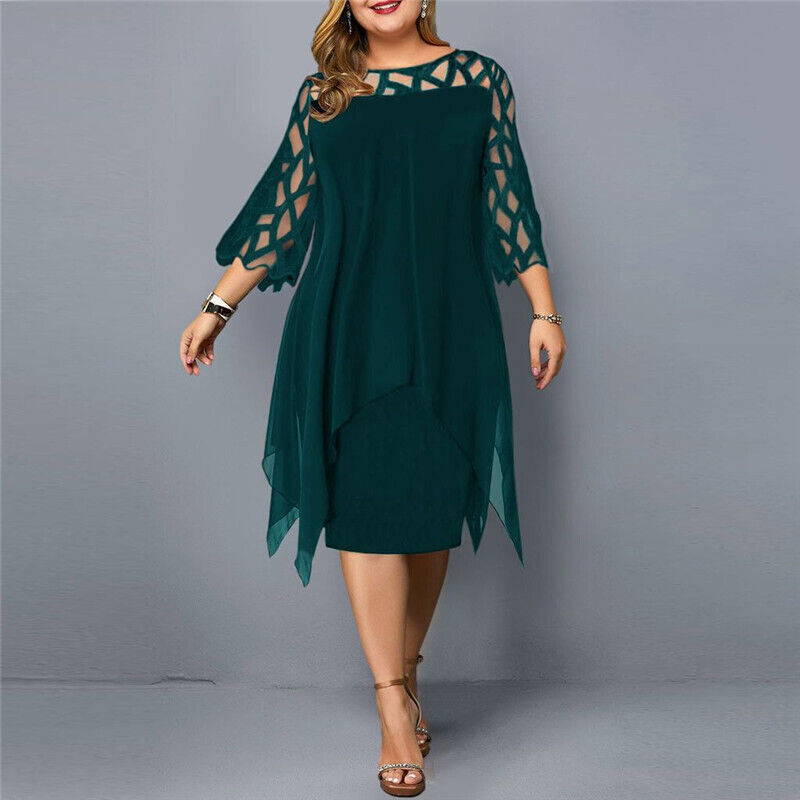 <html>
<p>Danica - Elegante abito da sera plus size con un overlay giocoso per un aspetto indimenticabile.</p>
</html>