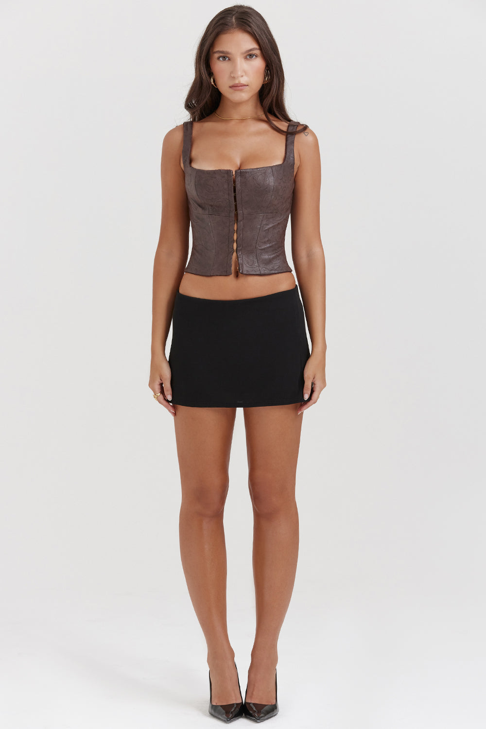 Gilda - Top in ecopelle vegan elegante