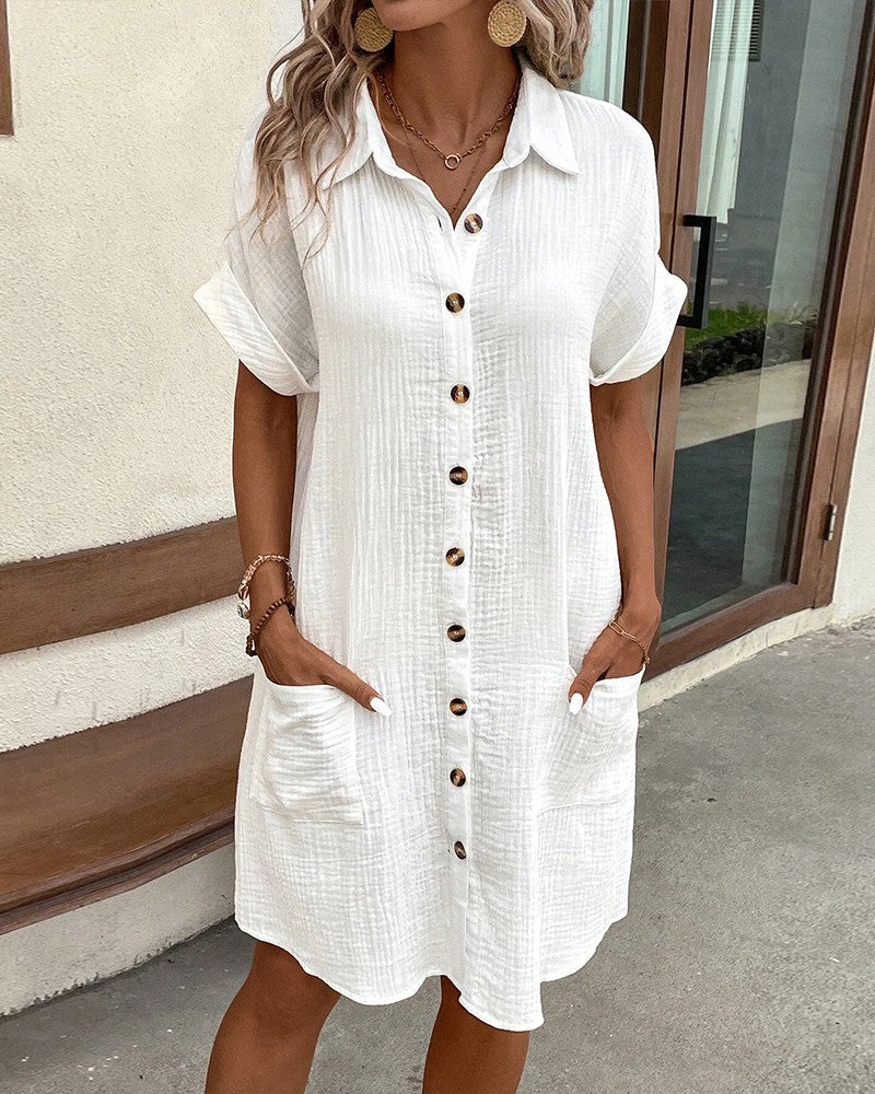 L'elegante abito camicia Emilia™ unisce un comfort eccezionale a uno stile unico!