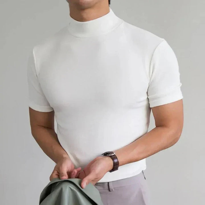 Elegante camicia da uomo a collo alto - comfort e stile per tutti i giorni
