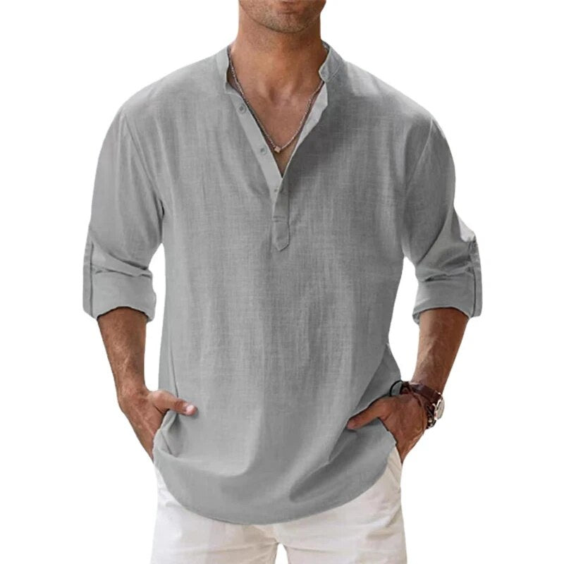 <p>Camicie in lino eleganti per l'uomo moderno</p>