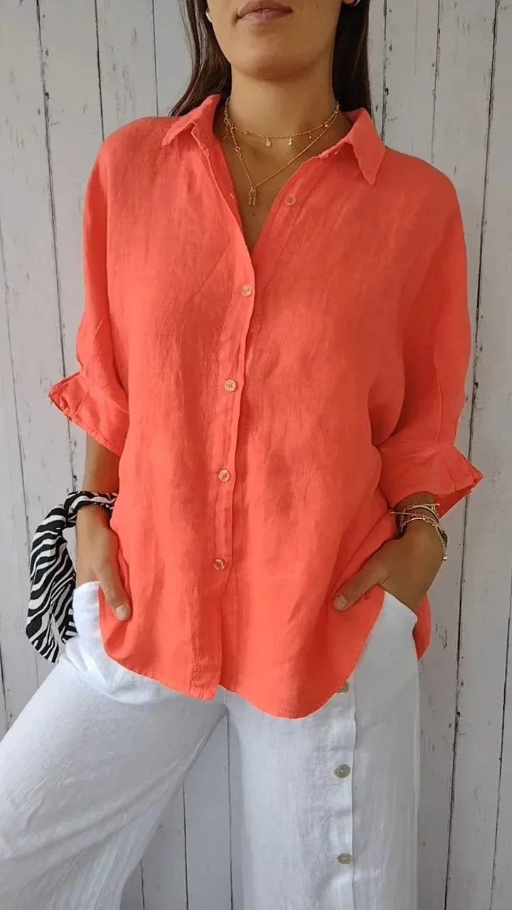 Sophie - Elegante Linnen Blouse voor Dames
