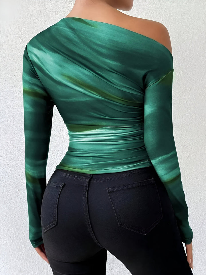 Ciska - T-shirt Casual Elegante con Maniche Lunghe per un Aspetto Sofisticato
