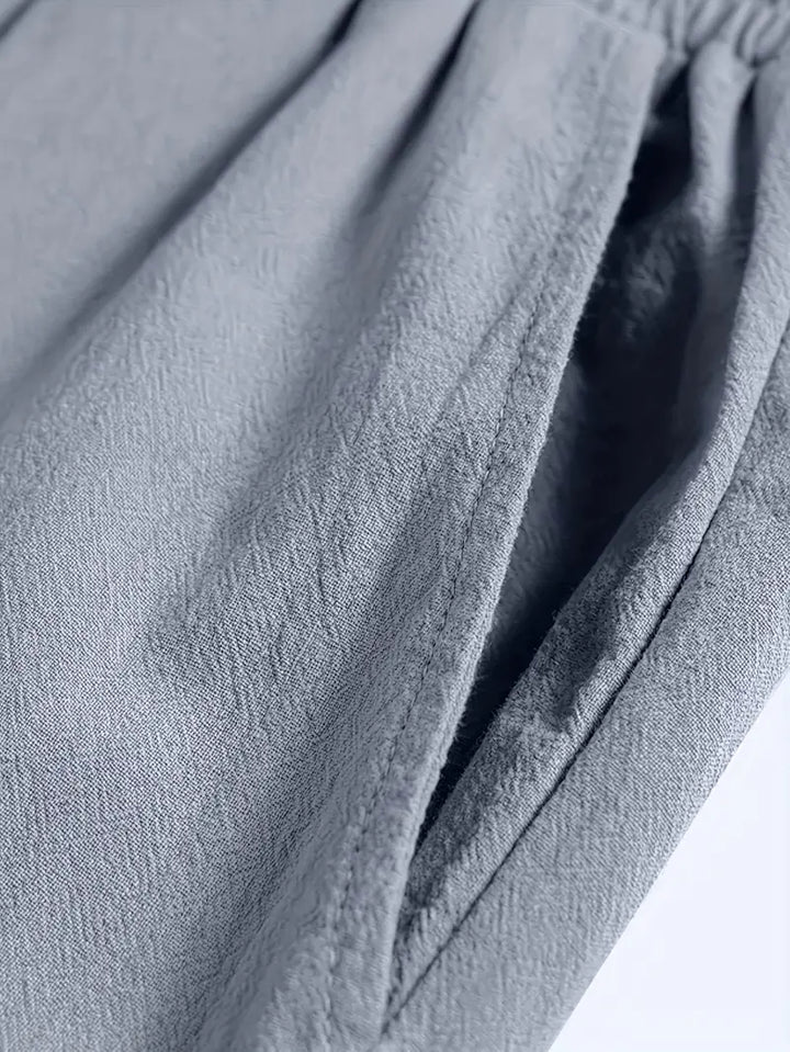 Eleganti pantaloncini estivi da uomo con cordoncino regolabile e struttura morbida e confortevole per ogni uomo