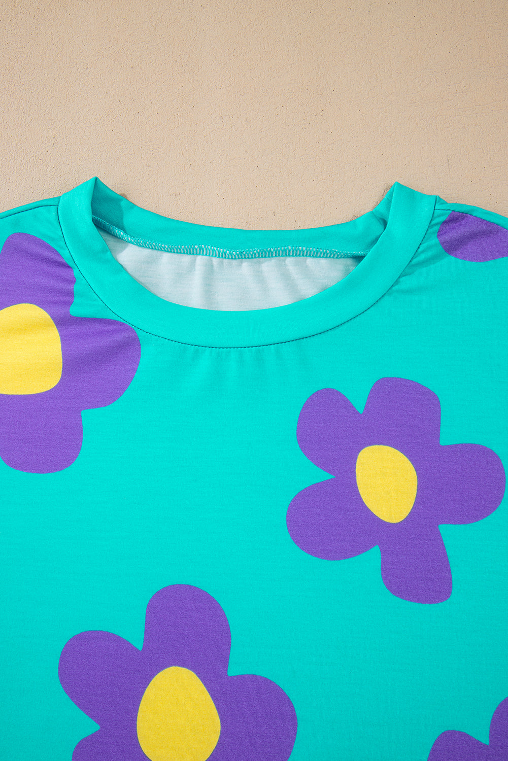 Elora - Blusa Floreale Blu Celeste per un Look Rinfrescante