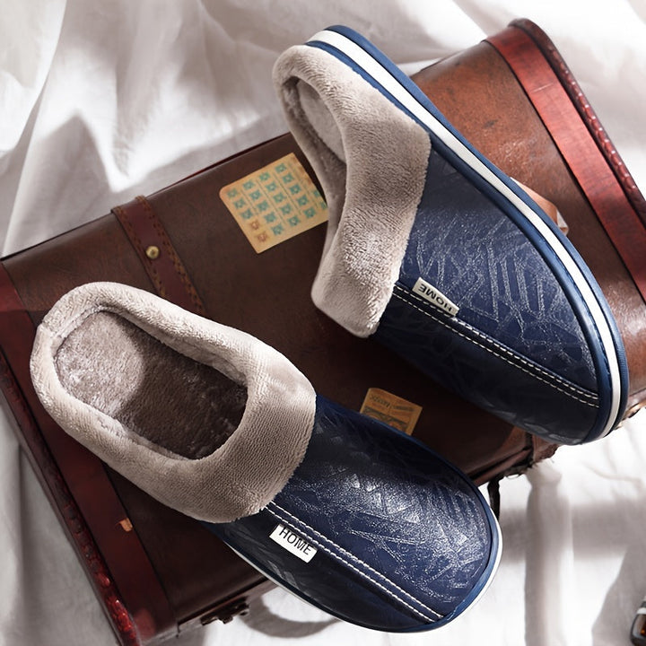 Heidi-Mode - Pantofole classiche da uomo comode ed eleganti, perfette per le giornate fredde