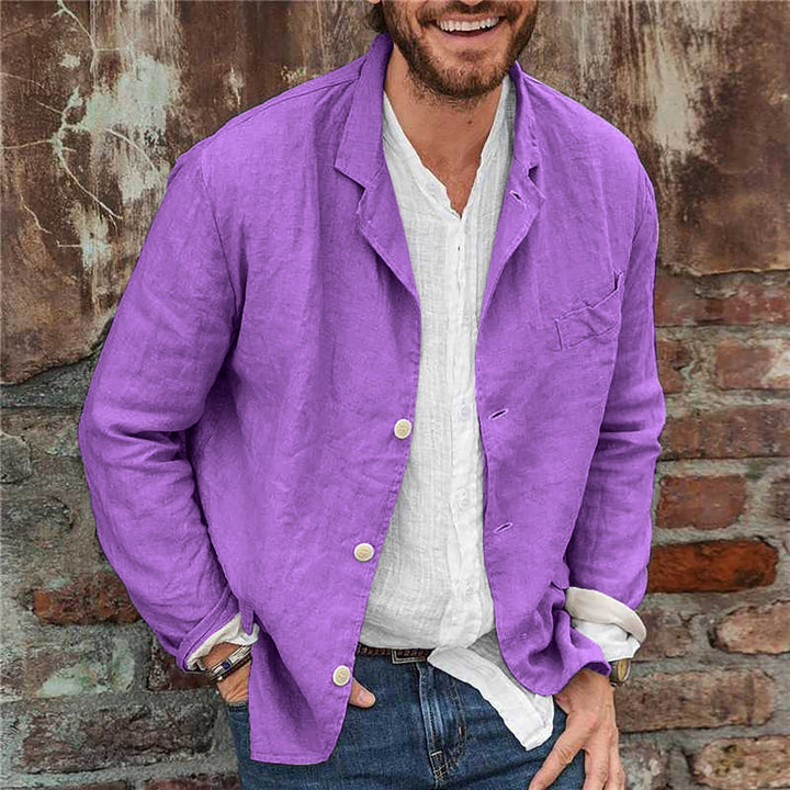 <p>Giacca Casual in Cotone e Lino Leggera e Stilosamente Elegante</p>