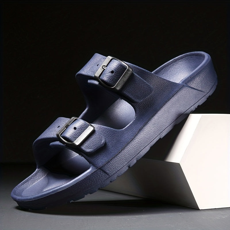Eleganti sandali da uomo con doppia fibbia per il massimo comfort