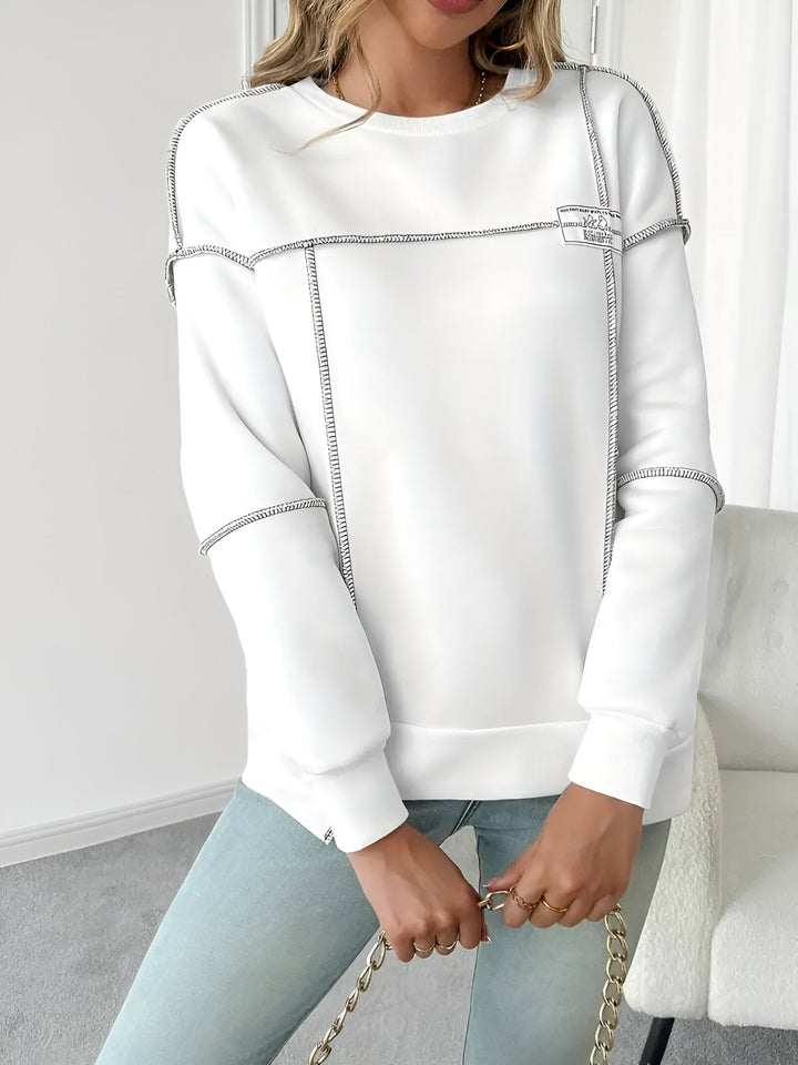 Céline - Trendy Asymmetrisches Ripp-Sweatshirt mit Kapuze