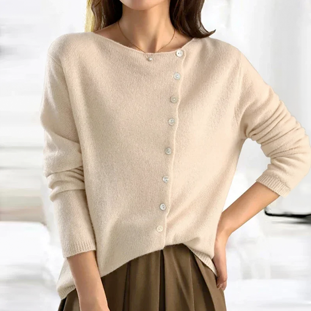 Saveria™ - Camicia Essenziale a Maniche Lunghe Classica