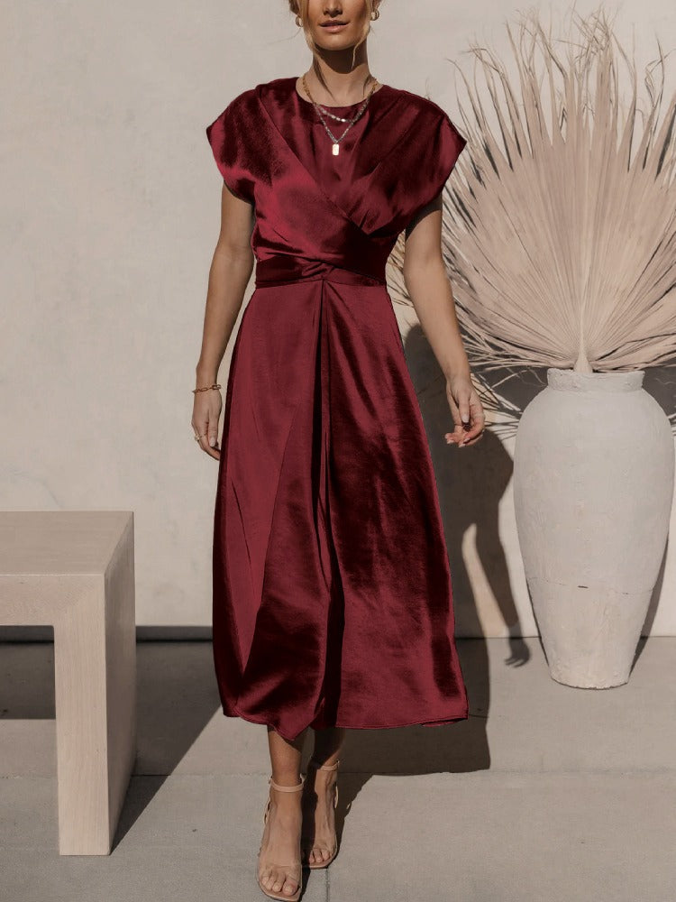 <Feline | Elegante Midi Abito da Sera dallo Stile Incantevole>