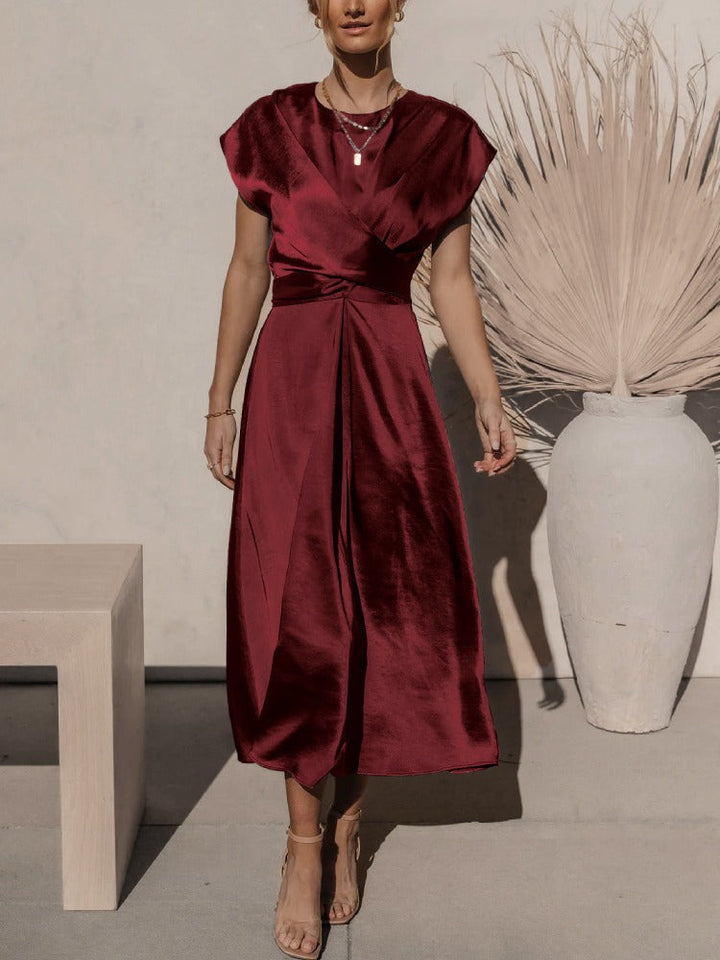 <Feline | Elegante Midi Abito da Sera dallo Stile Incantevole>