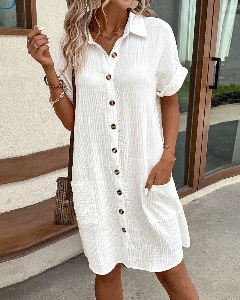 L'elegante abito camicia Emilia™ unisce un comfort eccezionale a uno stile unico!