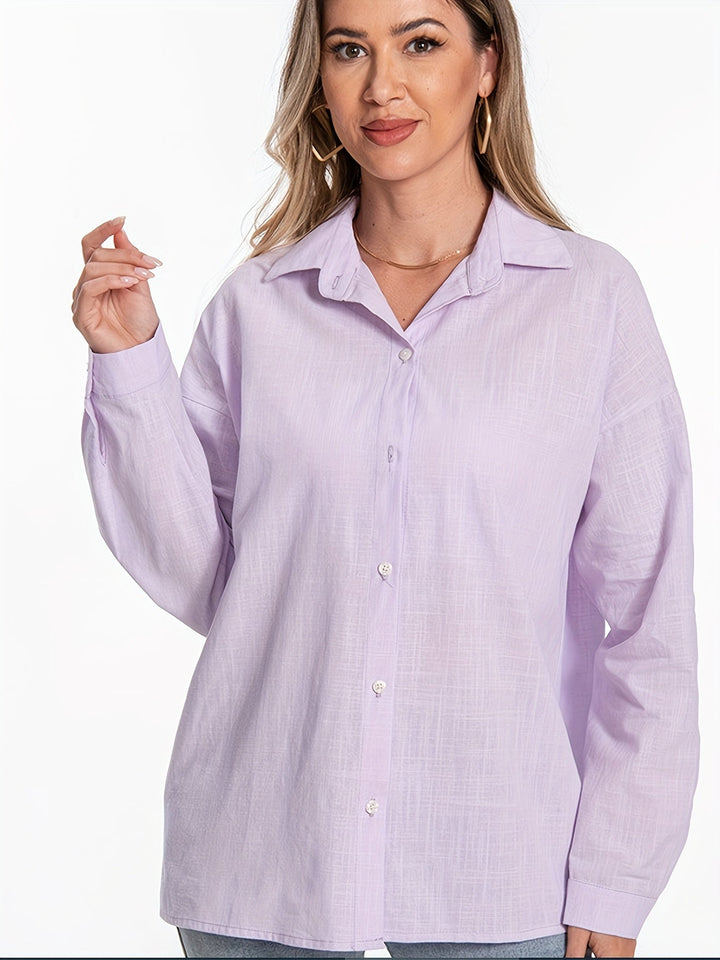 Elegante camicia da donna a maniche lunghe: un look elegante e casual