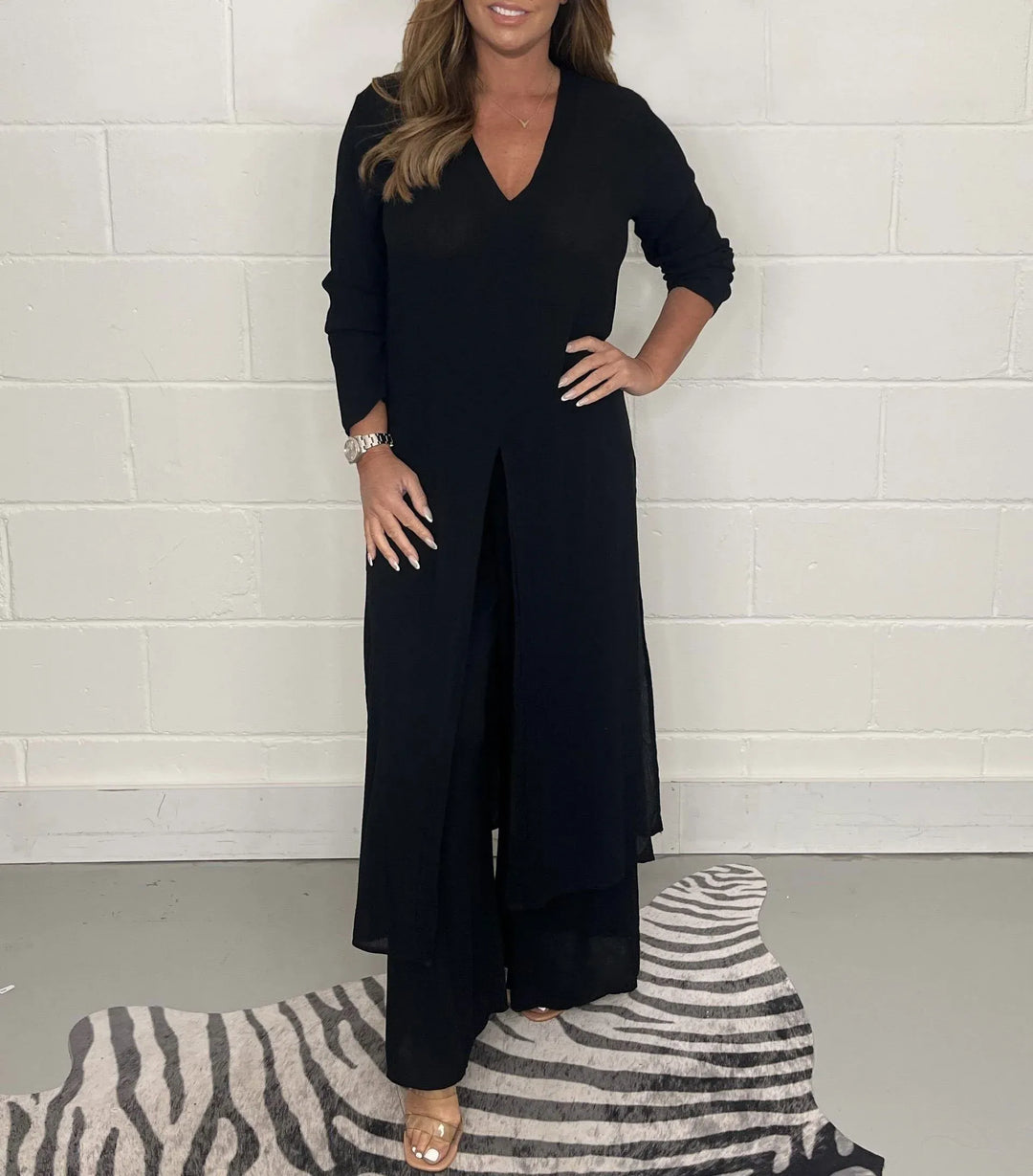 Milana™ - Coordinato Accogliente: Top Lungo e Pantaloni Abbinati