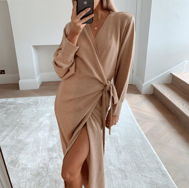 Zacht en Stretchy Comfy Casual V-Hals Wikkeljurk Kimono voor Ultime Zomerstijl