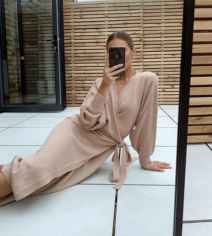 Zacht en Stretchy Comfy Casual V-Hals Wikkeljurk Kimono voor Ultime Zomerstijl