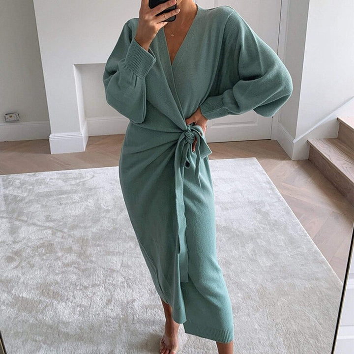 Zacht en Stretchy Comfy Casual V-Hals Wikkeljurk Kimono voor Ultime Zomerstijl