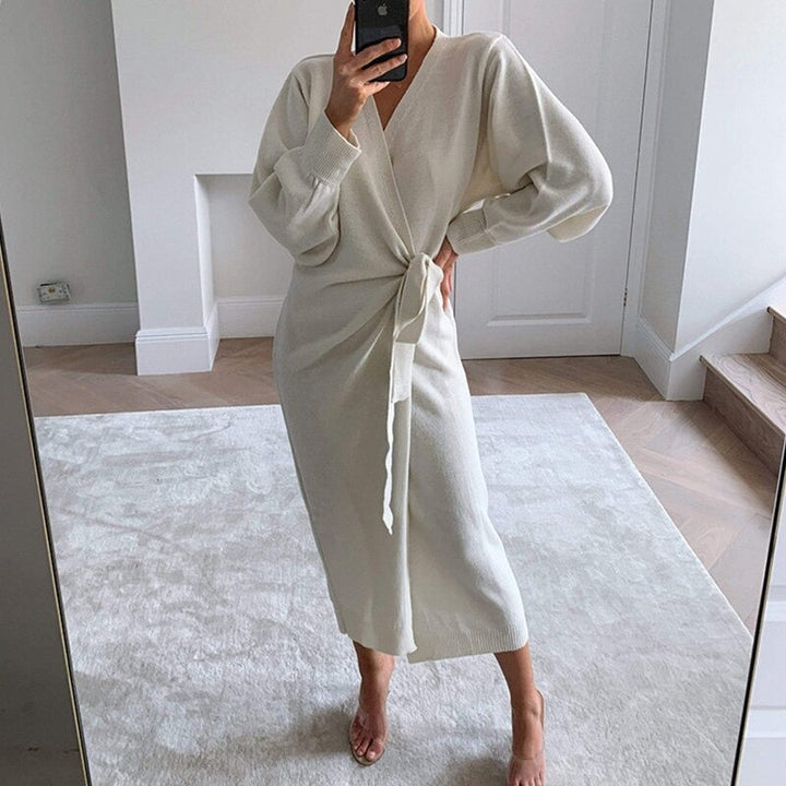 Zacht en Stretchy Comfy Casual V-Hals Wikkeljurk Kimono voor Ultime Zomerstijl