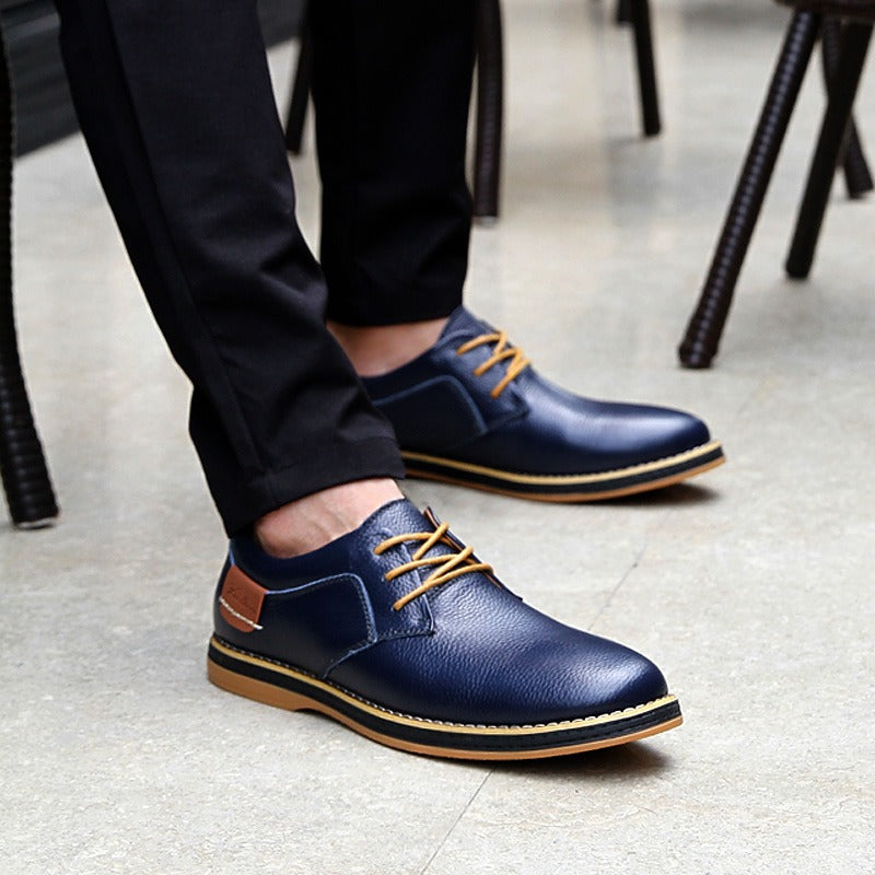 Eleganti scarpe oxford da uomo in pelle di lusso disponibili in diversi colori