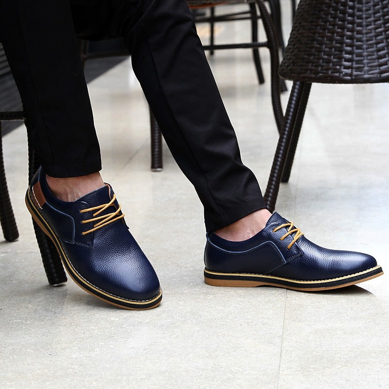 Eleganti scarpe oxford da uomo in pelle di lusso disponibili in diversi colori